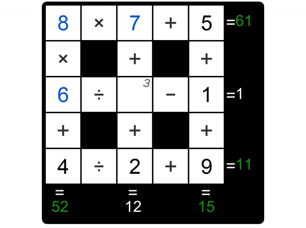 Puzzle Page Cross Sum November 18 2024 Answers