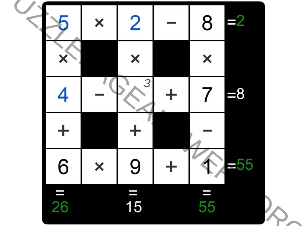 Puzzle Page Cross Sum November 4 2024 Answers