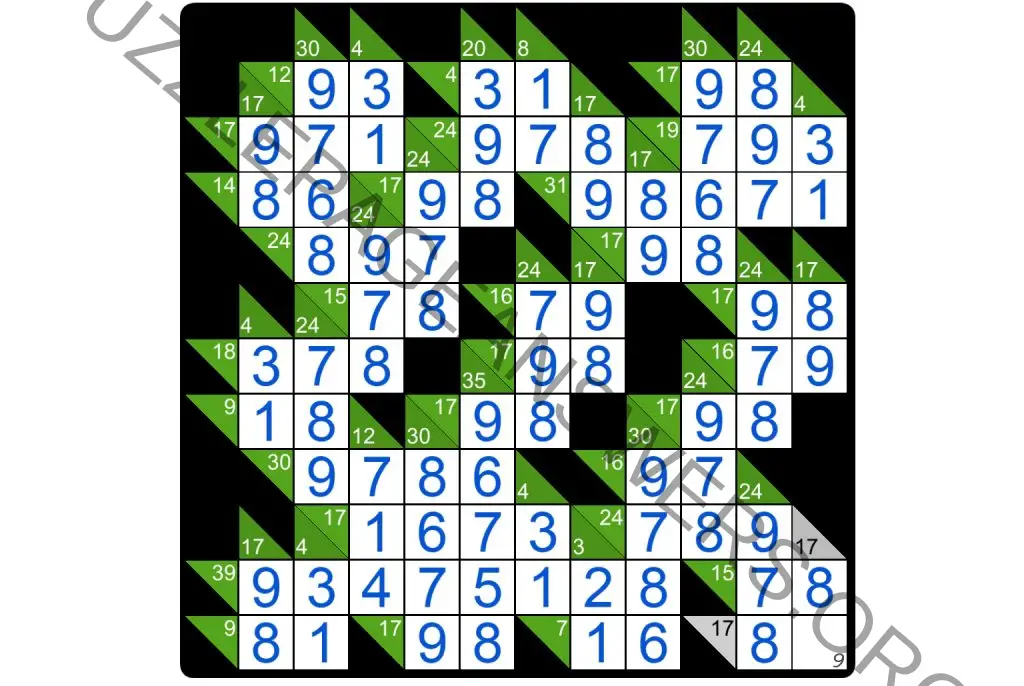 Puzzle Page Kakuro November 10 2024 Answers