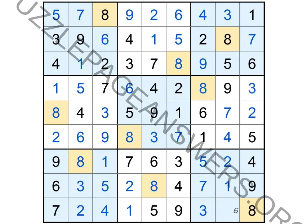 Puzzle Page Sudoku November 14 2024 Answers