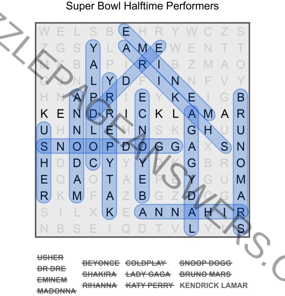 Puzzle Page Word Search November 10 2024 Answers