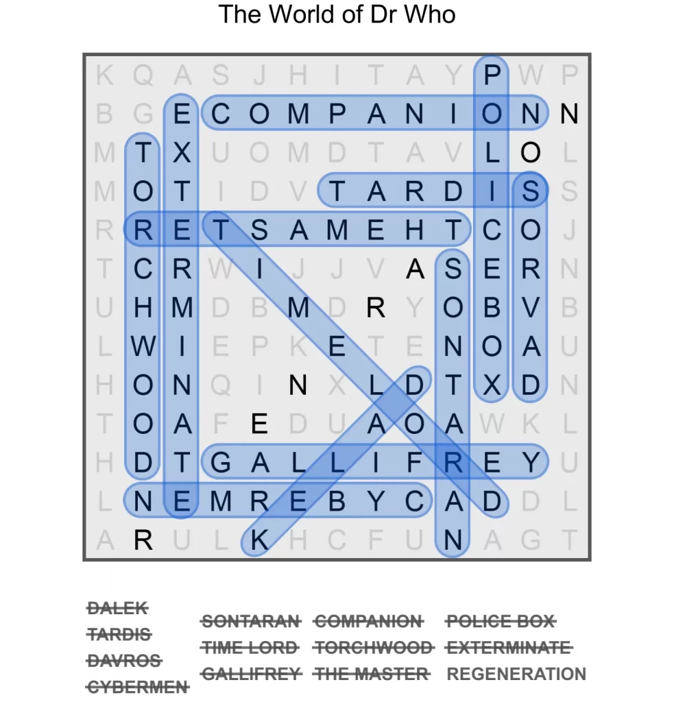 Puzzle Page Word Search November 17 2024 Answers