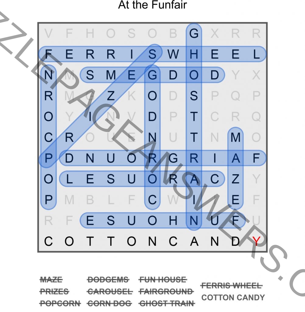 Puzzle Page Word Search November 8 2024 Answers