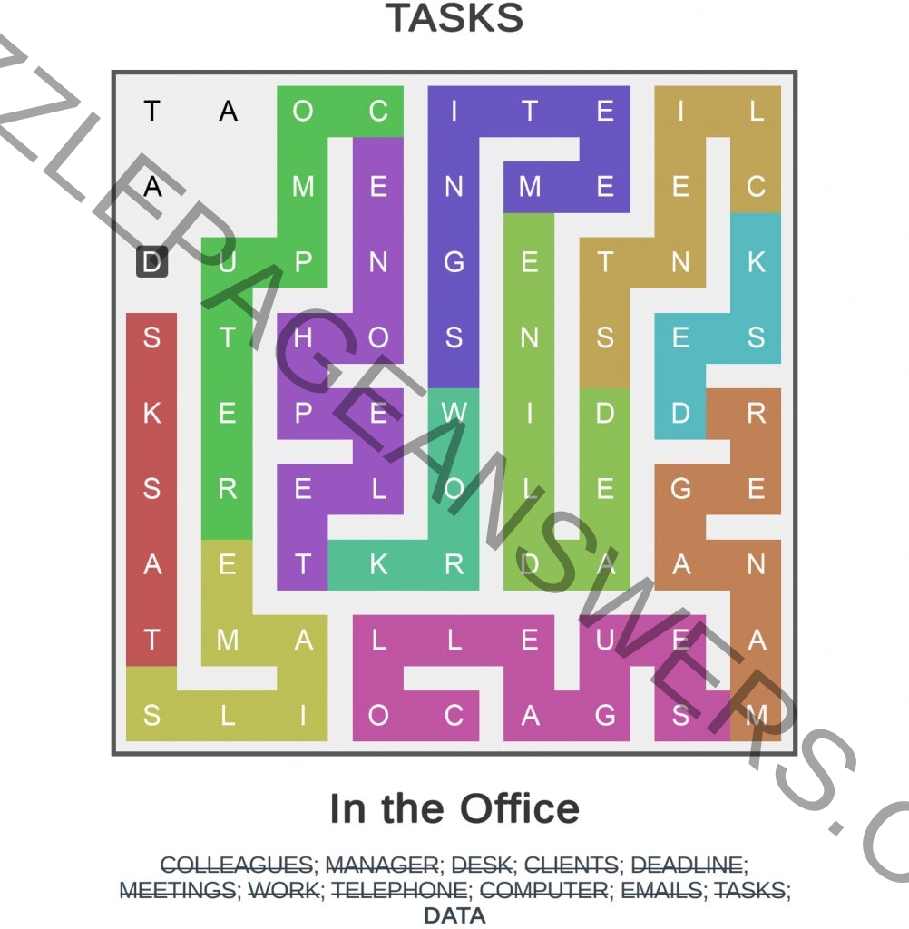 Puzzle Page Word Snake November 13 2024 Answers