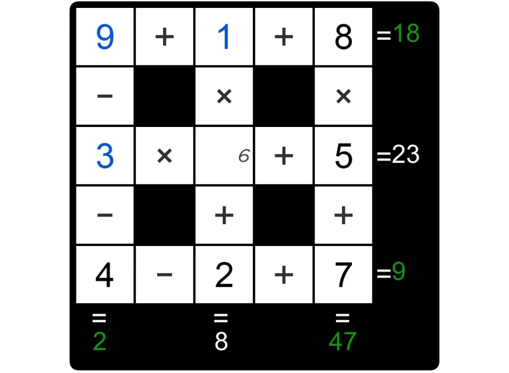 Puzzle Page Cross Sum December 1 2024 Answers