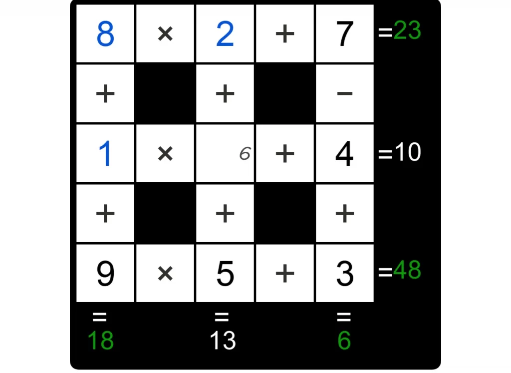 Puzzle Page Cross Sum December 11 2024 Answers