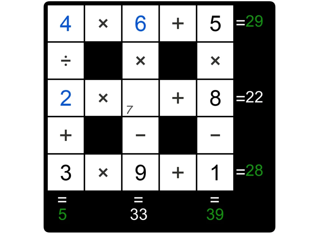 Puzzle Page Cross Sum December 13 2024 Answers