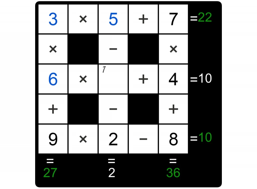 Puzzle Page Cross Sum December 2 2024 Answers