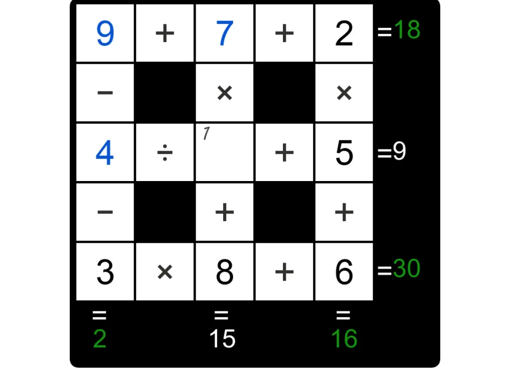 Puzzle Page Cross Sum December 22 2024 Answers