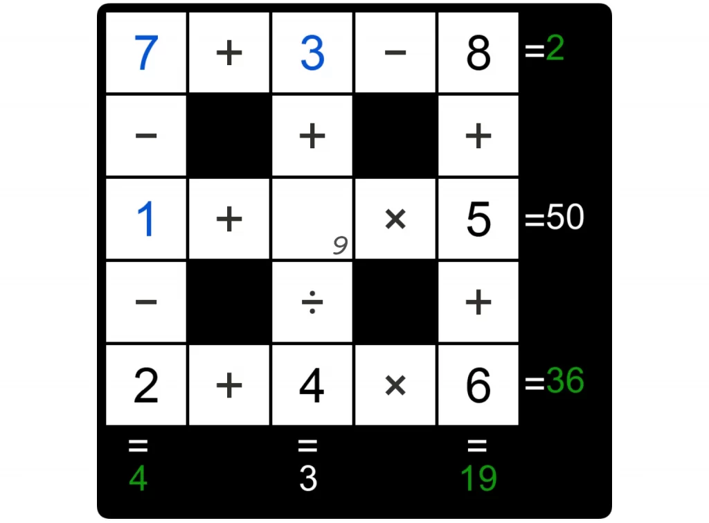 Puzzle Page Cross Sum December 25 2024 Answers