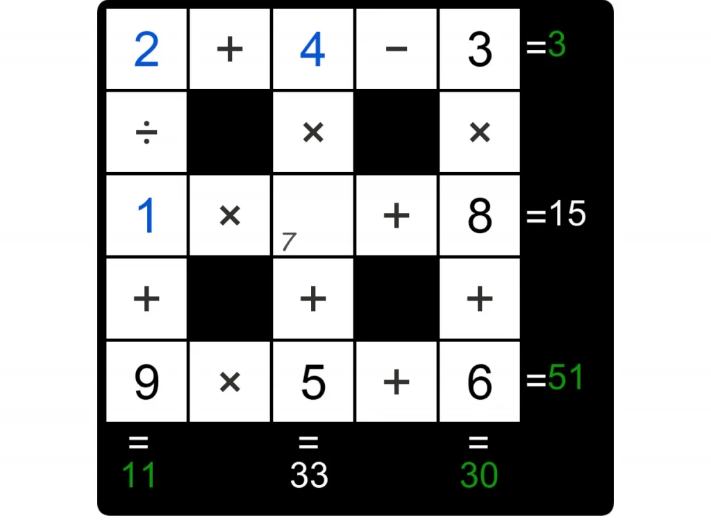 Puzzle Page Cross Sum December 8 2024 Answers