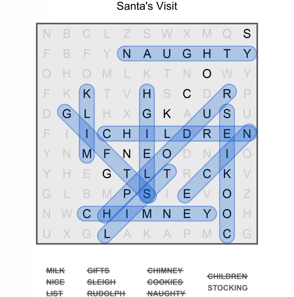 Puzzle Page Word Search December 24 2024 Answers