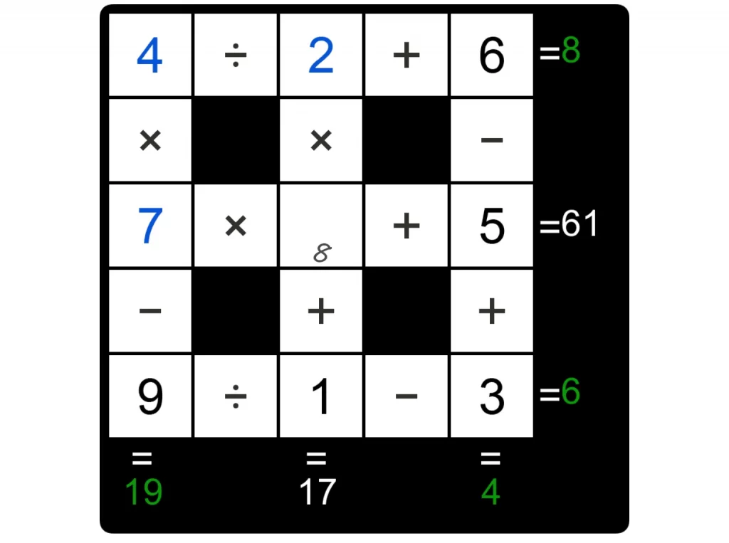 Puzzle Page Cross Sum January 5 2025 Answers