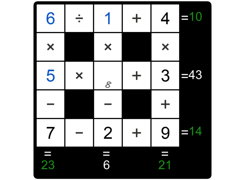 Puzzle Page Cross Sum January 6 2025 Answers