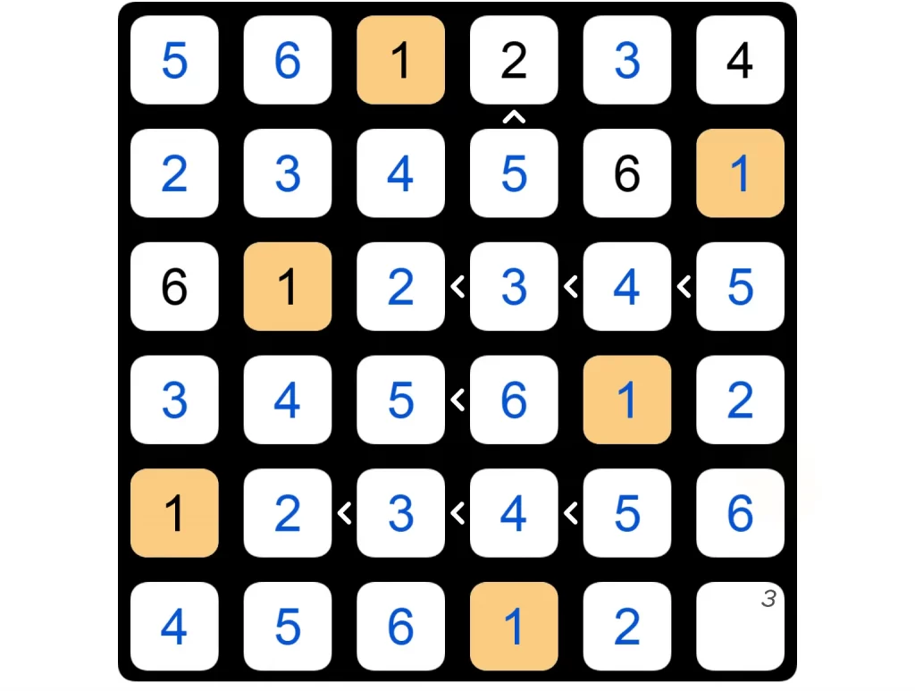 Puzzle Page Futoshiki January 17 2025 Answers