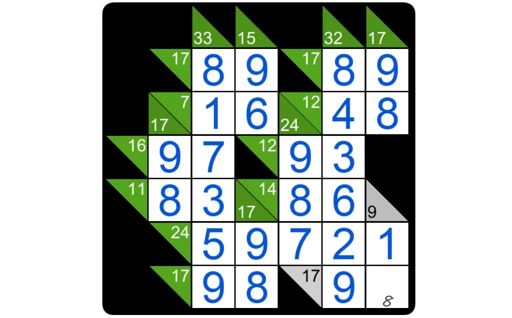 Puzzle Page Kakuro January 25 2025 Answers