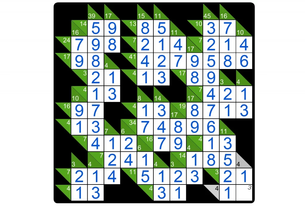 Puzzle Page Kakuro January 5 2025 Answers