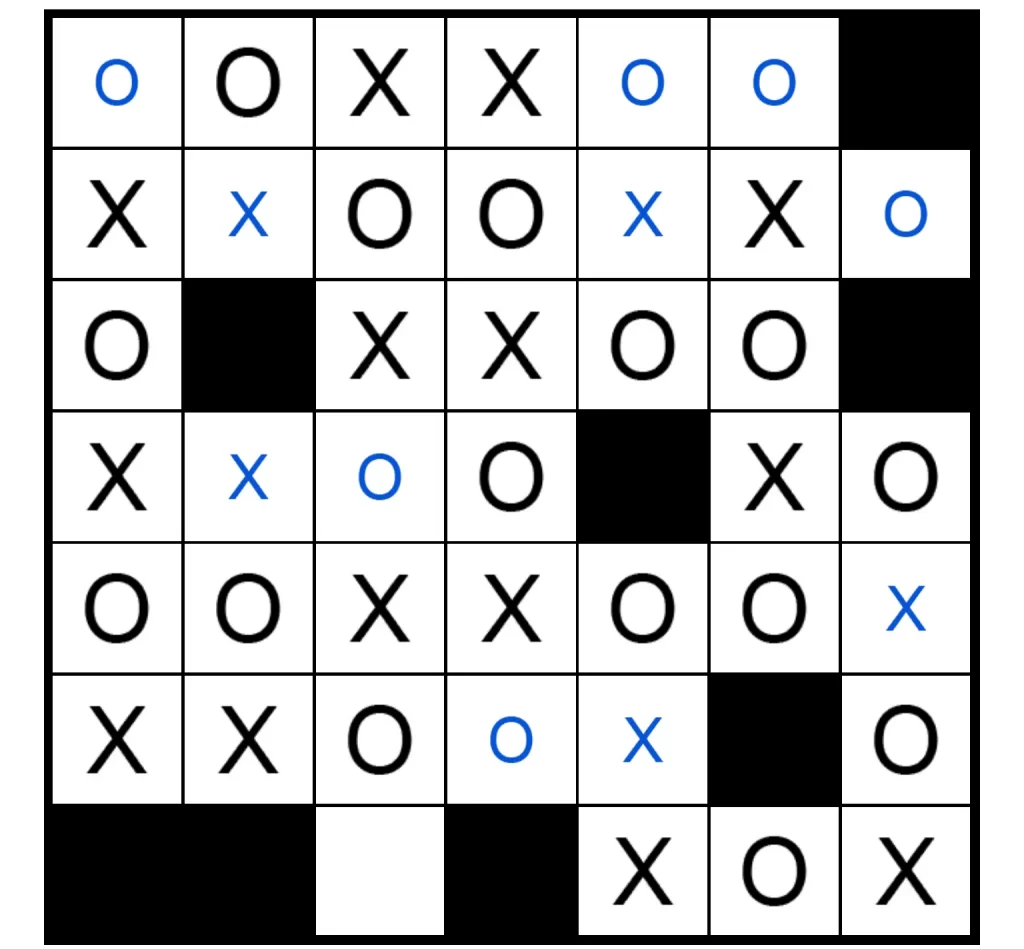 Puzzle Page Os and Xs January 16 2025 Answers