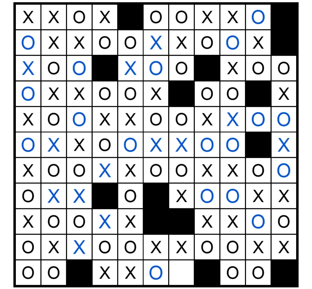 Puzzle Page Os and Xs January 5 2025 Answers