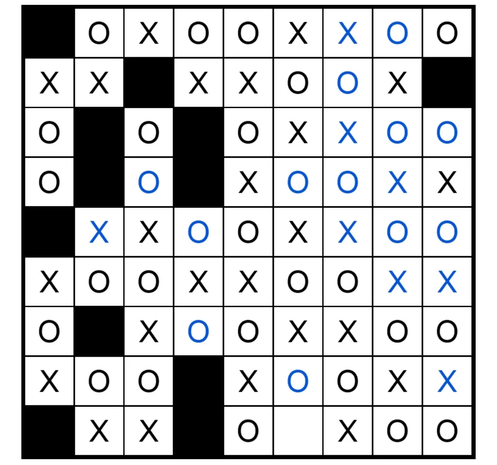 Puzzle Page Os and Xs January 9 2025 Answers