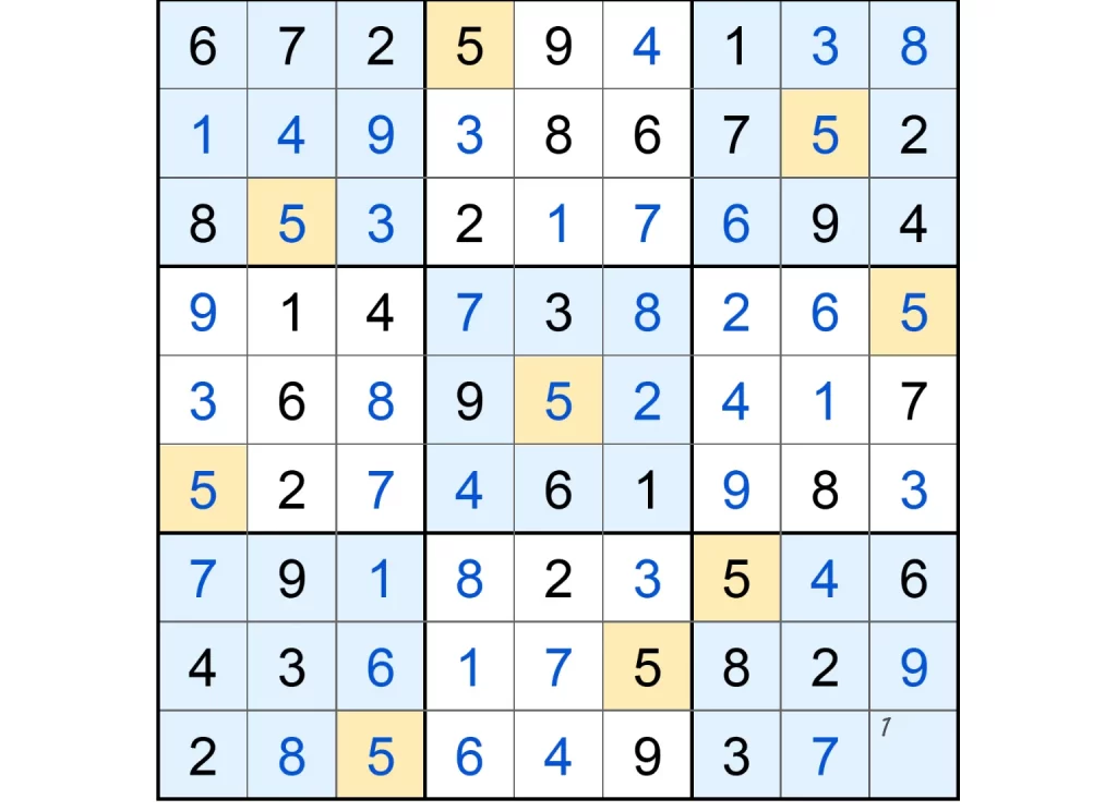 Puzzle Page Sudoku January 26 2025 Answers