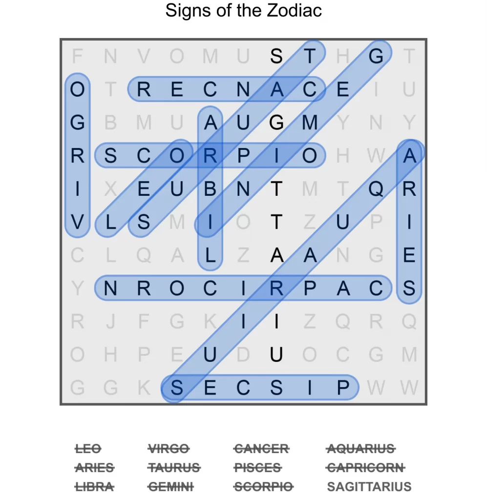 Puzzle Page Word Search January 28 2025 Answers