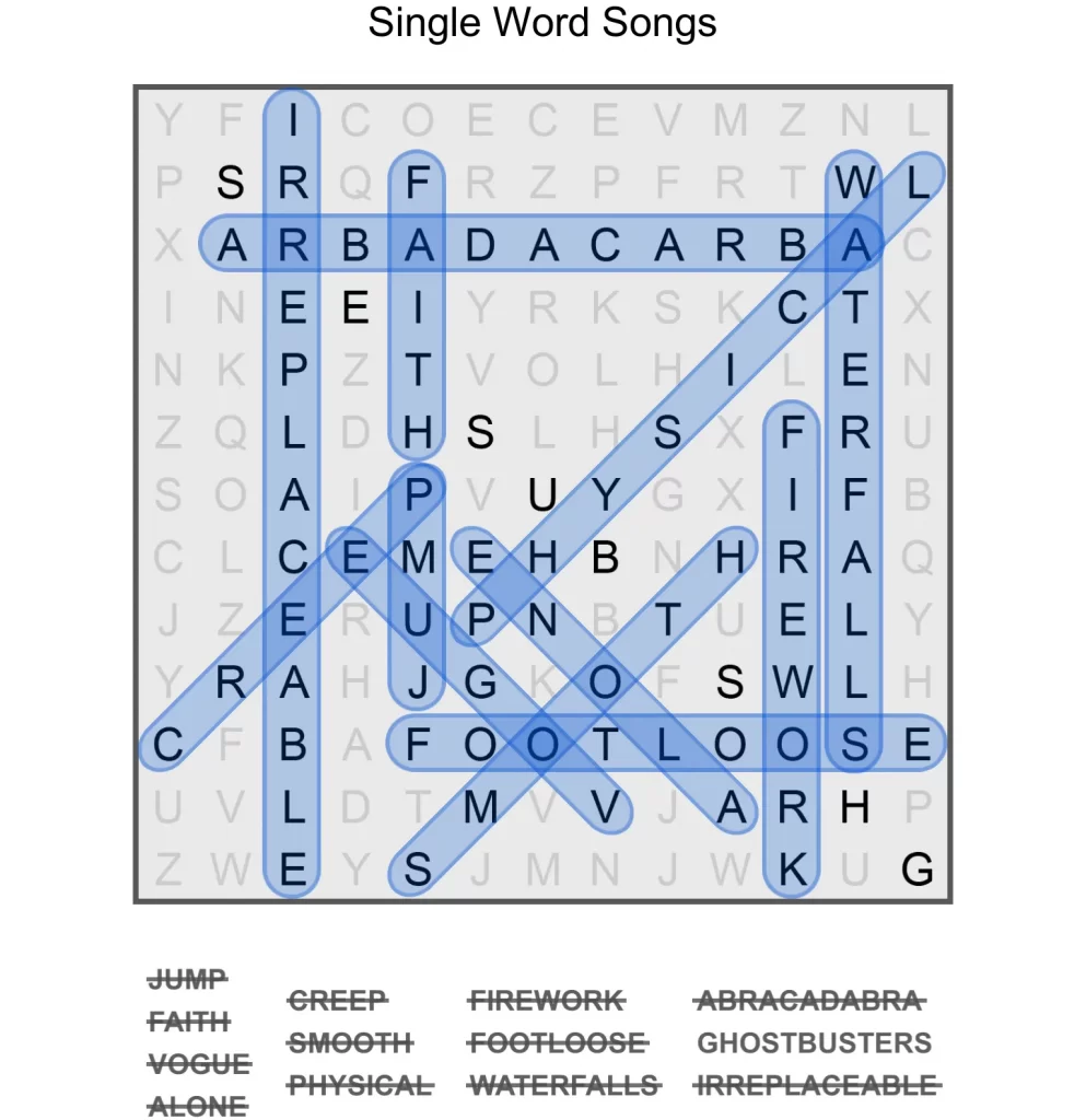 Puzzle Page Word Search January 5 2025 Answers