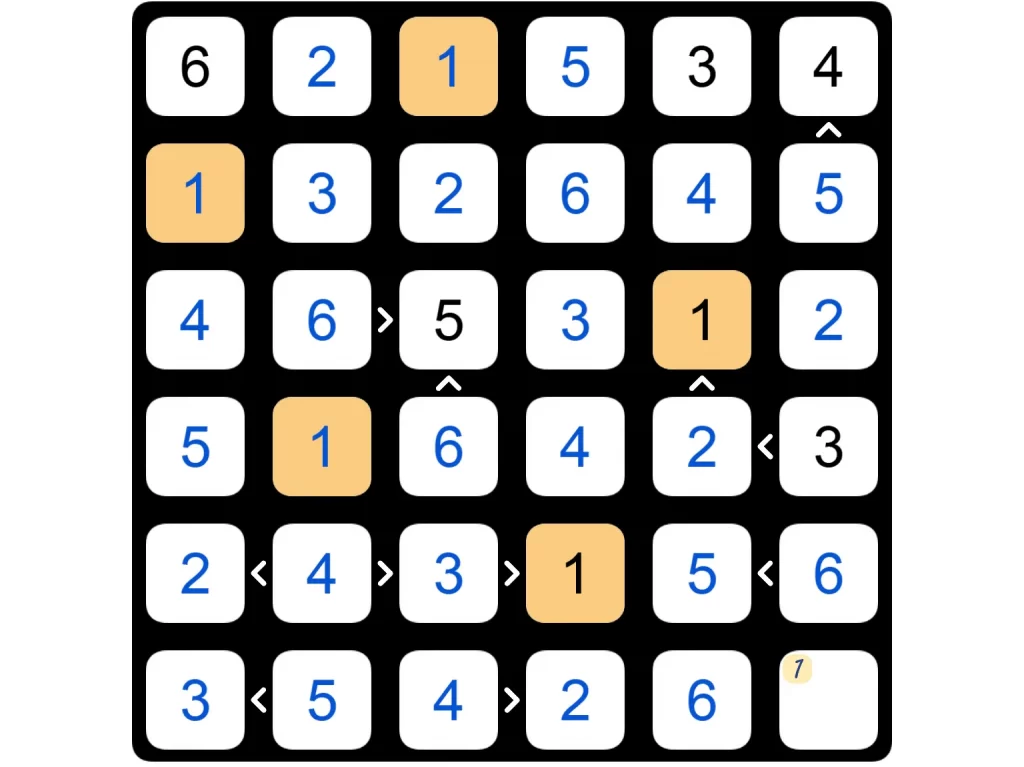 Puzzle Page Futoshiki March 1 2025 Answers