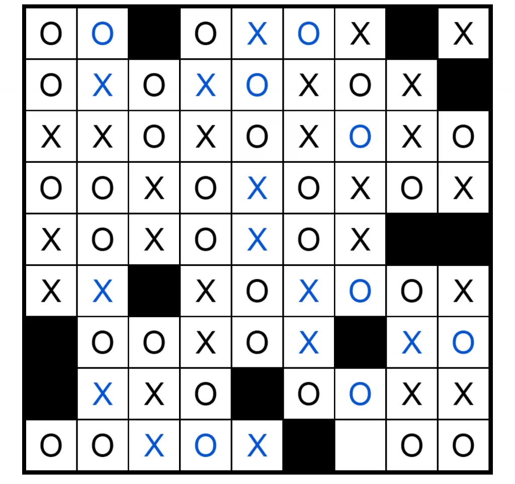 Puzzle Page Os and Xs February 13 2025 Answers