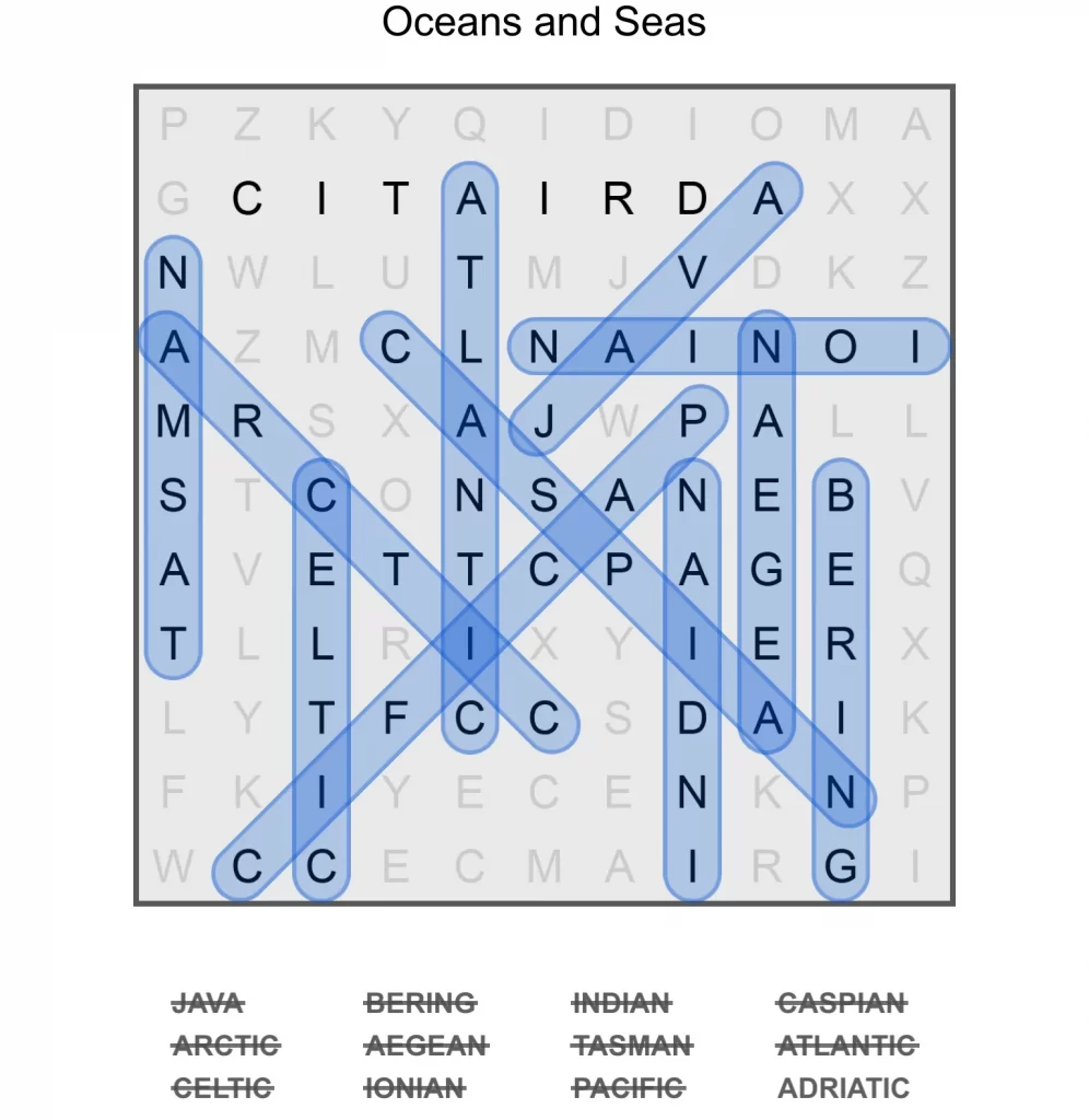 Puzzle Page Word Search February 21 2025 Answers