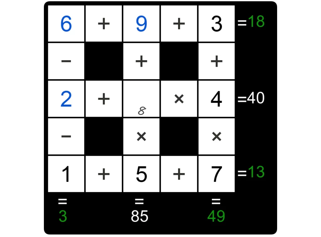 Puzzle Page Cross Sum March 5 2025 Answers
