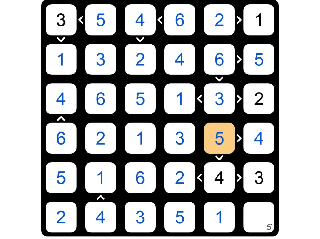 Puzzle Page Futoshiki March 14 2025 Answers