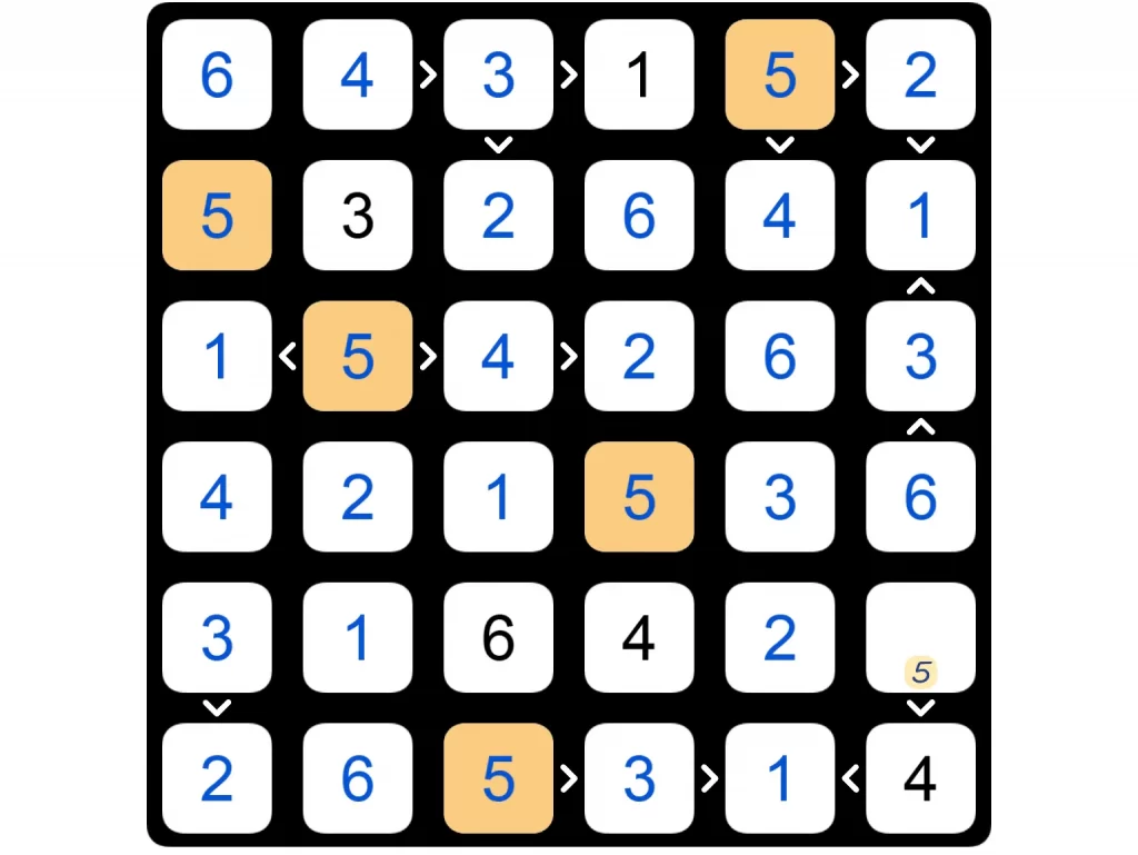 Puzzle Page Futoshiki March 29 2025 Answers