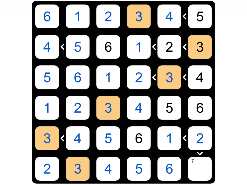 Puzzle Page Futoshiki March 8 2025 Answers