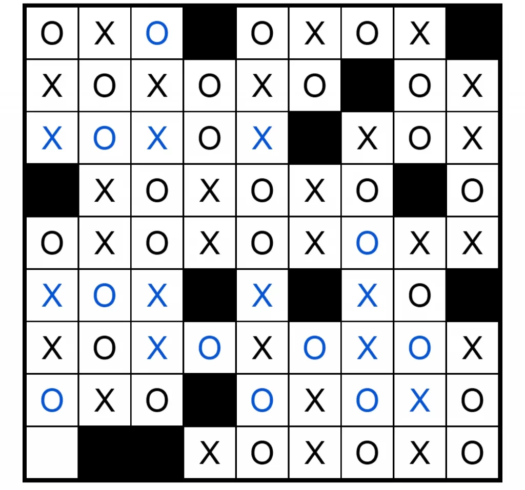 Puzzle Page Os and Xs March 31 2025 Answers