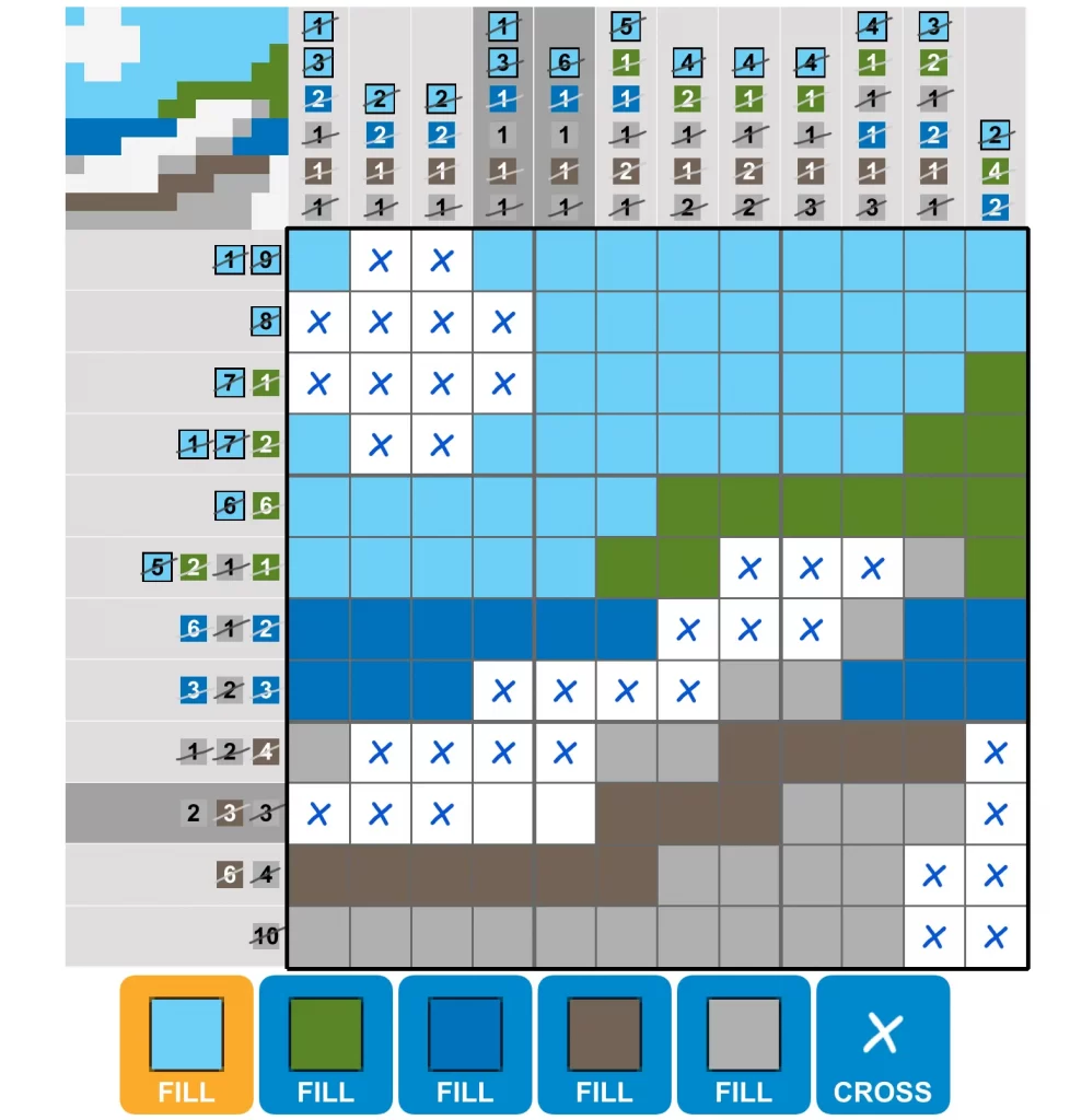 Puzzle Page Picture Cross March 8 2025 Answers