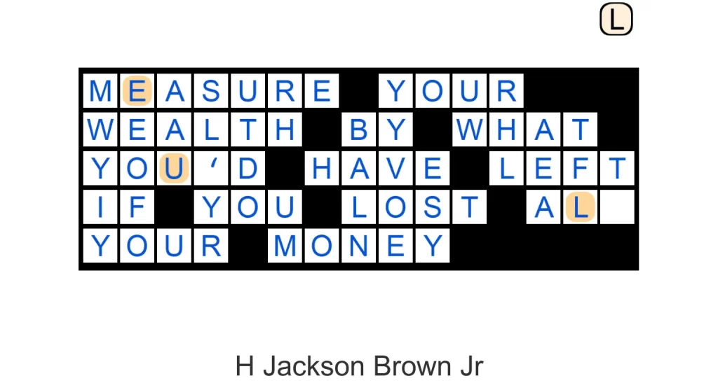 Puzzle Page Quote Slide March 6 2025 Answers