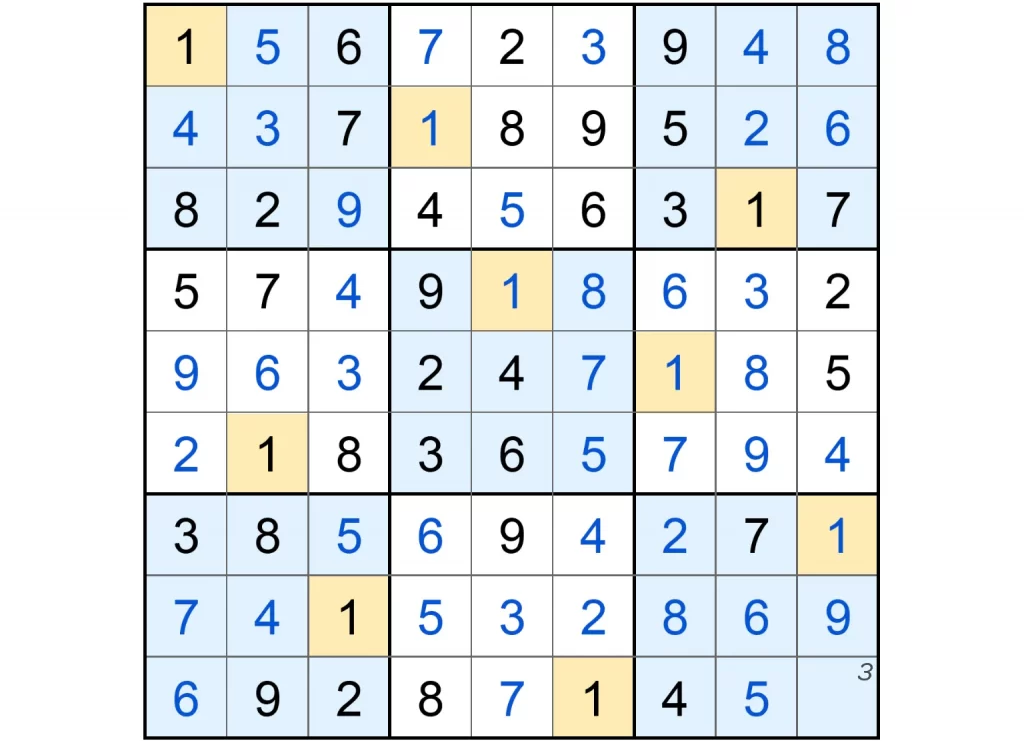 Puzzle Page Sudoku April 1 2025 Answers