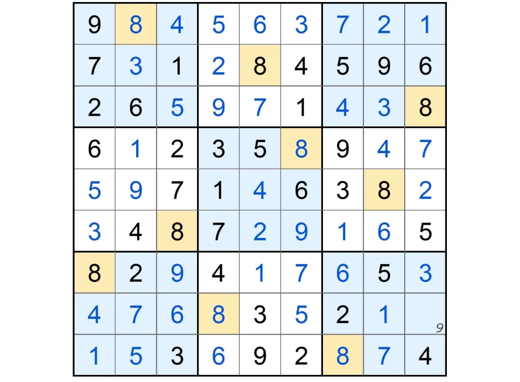 Puzzle Page Sudoku March 25 2025 Answers