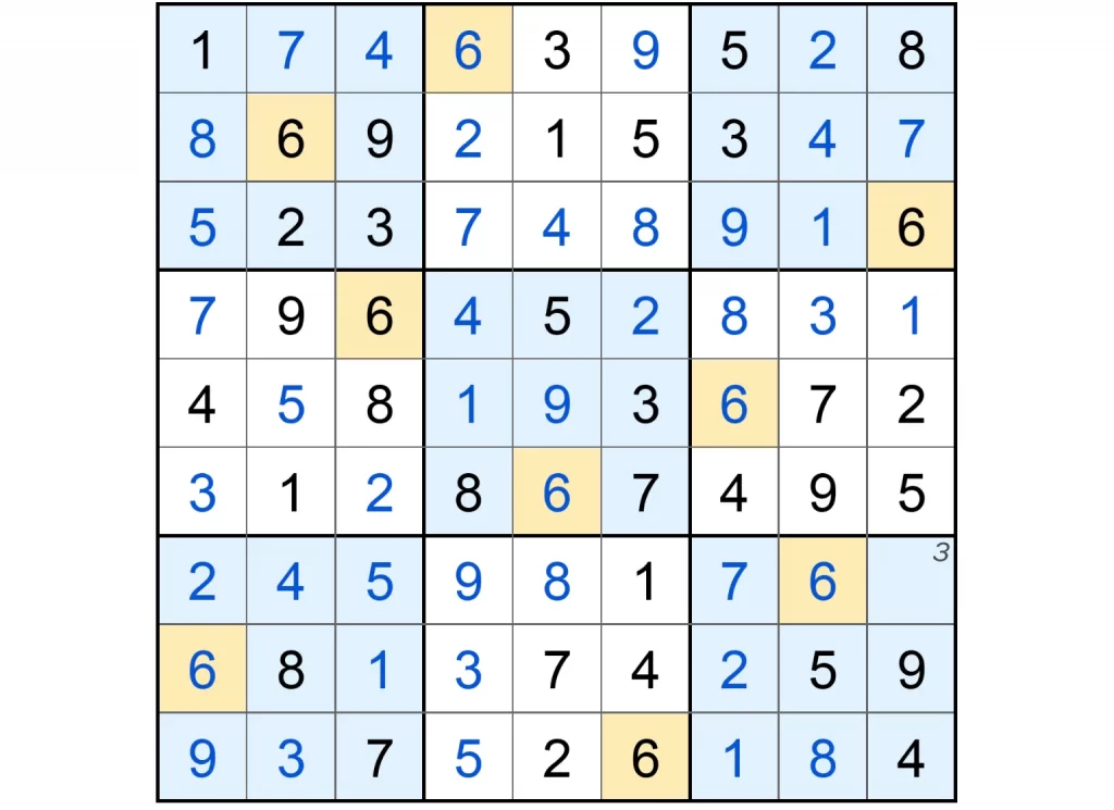 Puzzle Page Sudoku March 9 2025 Answers
