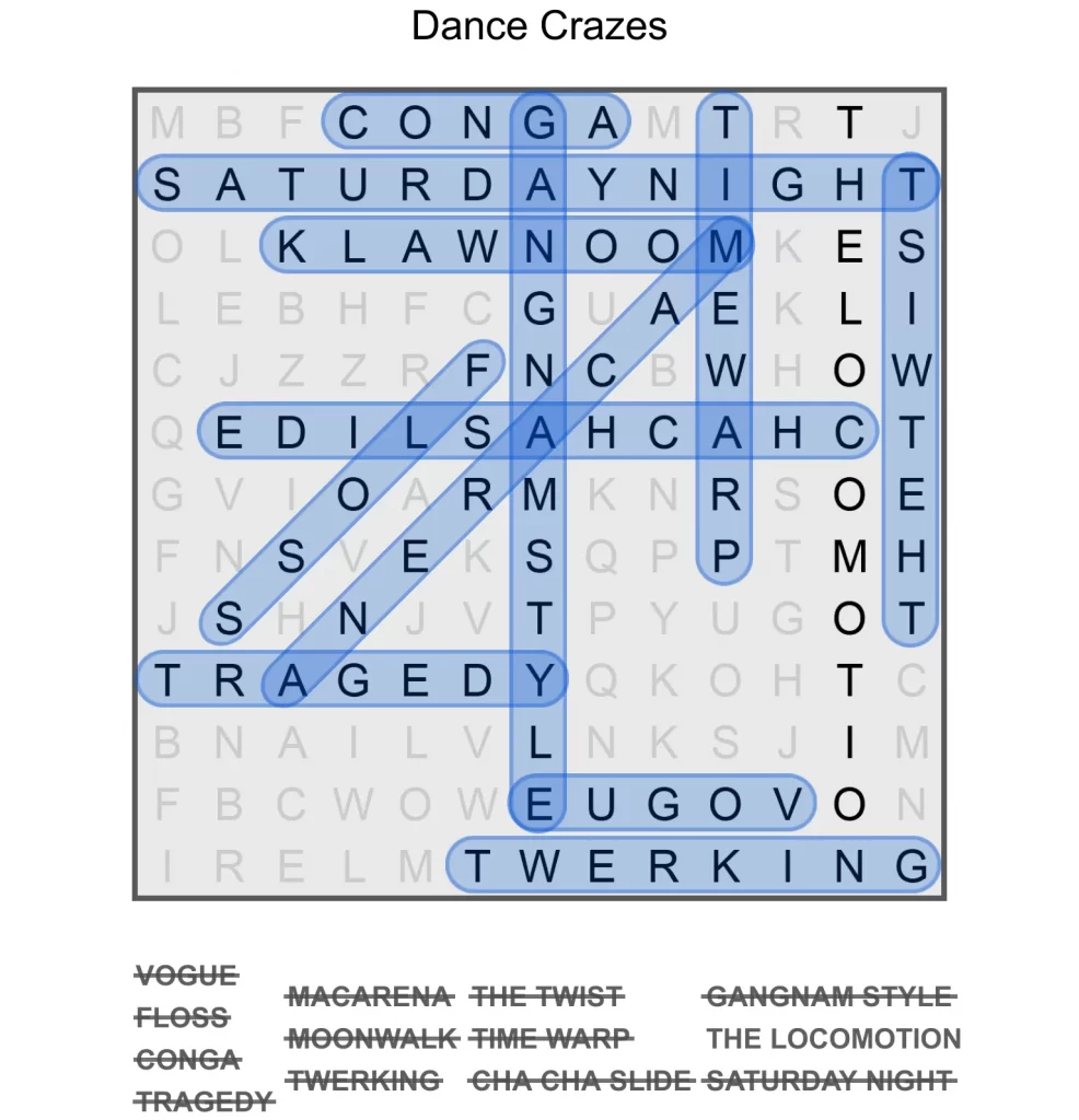 Puzzle Page Word Search March 30 2025 Answers