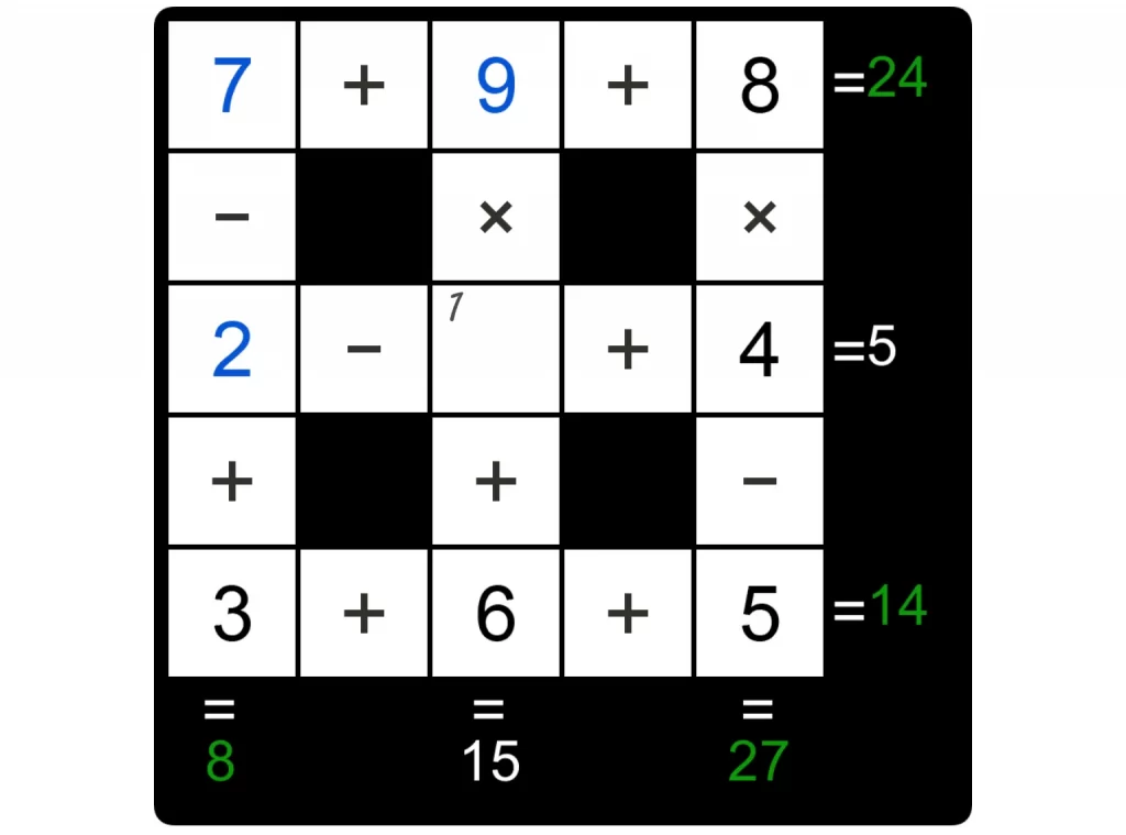 Puzzle Page Cross Sum April 27 2025 Answers
