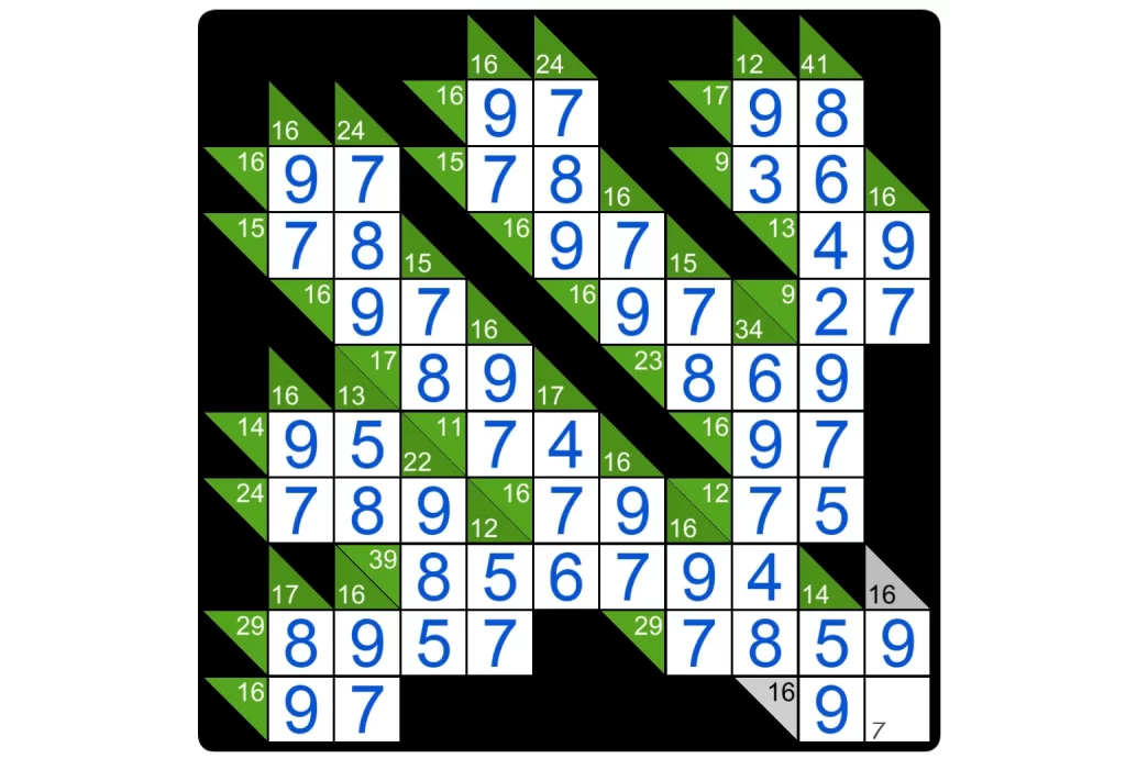 Puzzle Page Kakuro April 26 2025 Answers