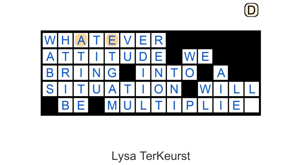 Puzzle Page Quote Slide April 17 2025 Answers