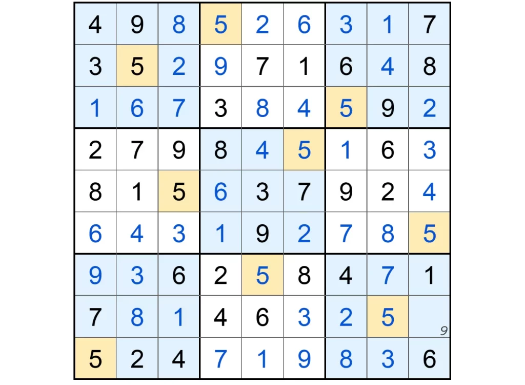 Puzzle Page Sudoku April 8 2025 Answers